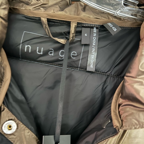 Women's Bronze Brown Puffer Coat Sz 6.  BNWT. - Picture 4 of 6